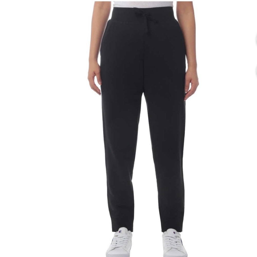 Champion Ladies Sueded Fleece Jogger Sweatpants Black Size S New